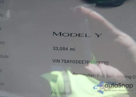 2023 Tesla Model Y Awd/Long Range Dual Motor All-Wheel Drive from USA, damaged, VIN 7SAYGDEE7PA123770